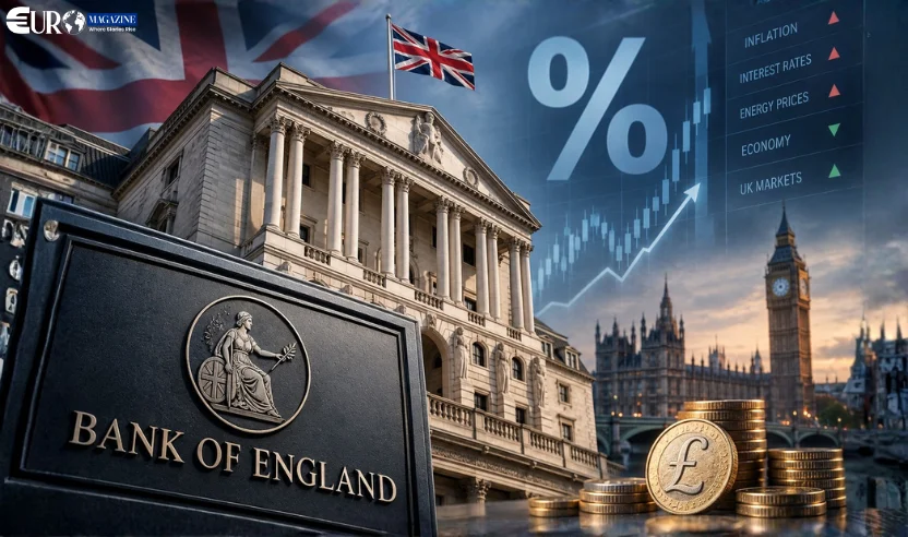 Bank of England Holds Rates at 3.75% in 6-3 Split Vote as Inflation Hits Five-Month High