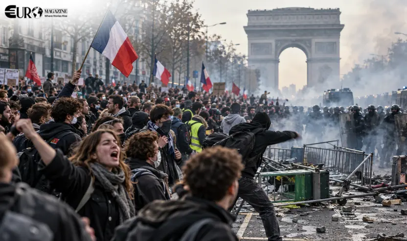 France Hit by Worst Unrest in Years as Spending Cuts Fuel Public Anger